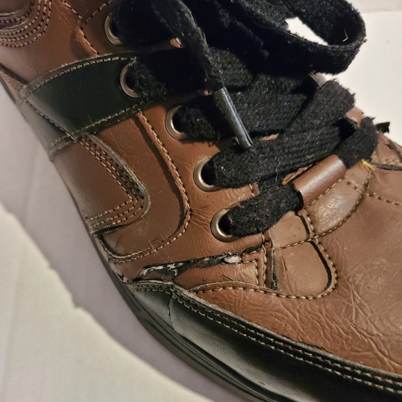 Gravity Defyer Comfort Fit Men's Shoes Sz 10 Brown Leather Sneakers Pls Read - Picture 12 of 13